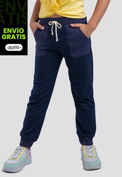 Jogger Infantil Femenino Azul Mp 33640
