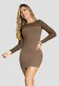 Vestido Corto Mujer Chocolate Mp 111403 de MP