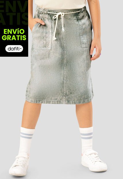 Falda Infantil Femenino Verde Mp 107887