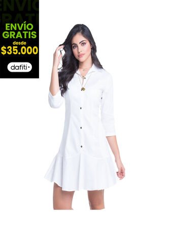 Vestido Para Mujer Blanco MP MP