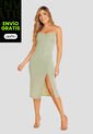 Vestido Largo Mujer Verde Matcha Mp 108409 de MP