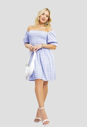 Vestido Corto Mujer Estampadohortensia Mp 111282