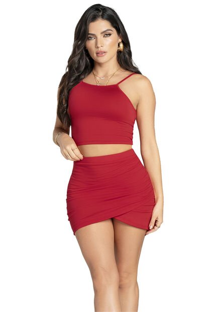 Conjunto Mujer Rojo Mp 6585