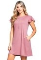 Vestido Corto Para Mujer Palo De Rosa Oscuro MP de MP
