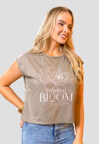 Camiseta Mujer Café Pardo Mp 114170 MP