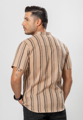 Camisa Hombre Caramelo Mp 106420