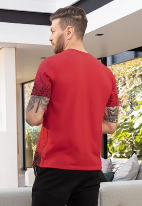 Camiseta Hombre Rojo Mp 5121