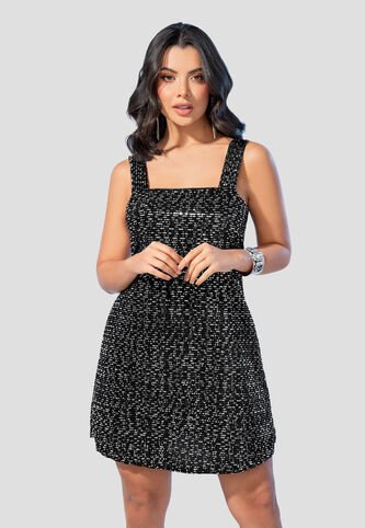 Vestido Corto Mujer Negro Mp 105180 MP