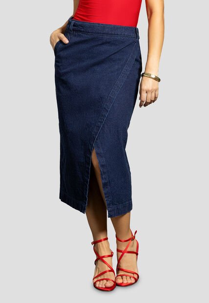 Falda Larga Mujer Azul Mp 111863