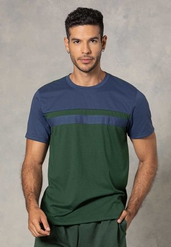 Camiseta Hombre Verde-Azul Mp 114015 MP