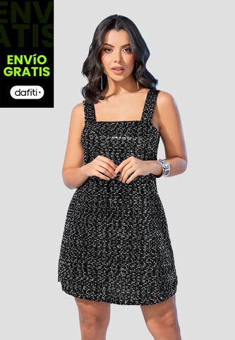 Vestido Corto Mujer Negro Mp 105180 MP