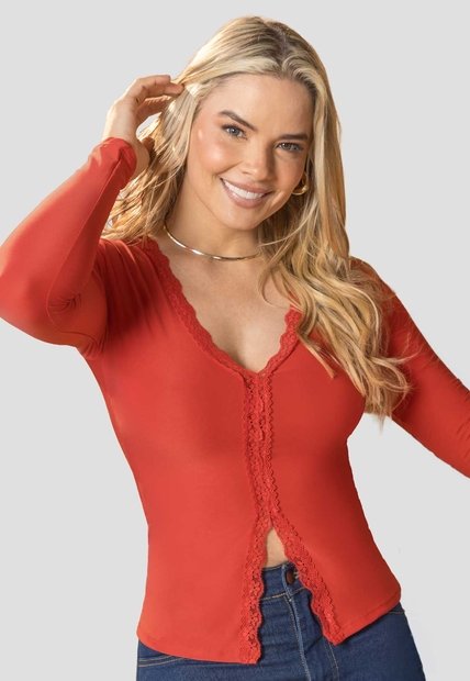 Camibuzo Mujer Rojo Mp 114382