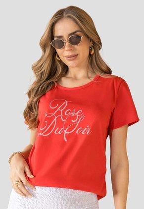 Camiseta Mujer Rojo Mp 114225