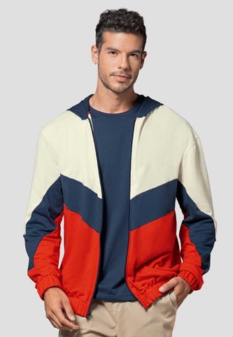 Chaqueta Hombre Crema-Azul Mp 114494 MP