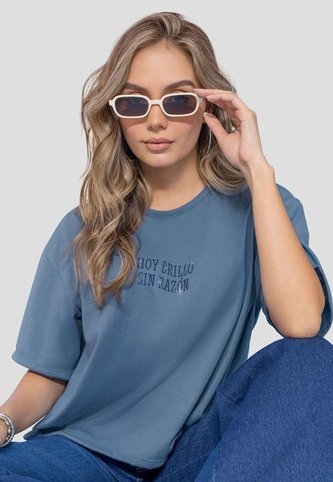 Camiseta Mujer Azul Indigo Mp 114379 MP