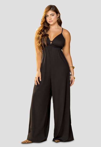 Enterizo Largo Mujer Negro Mp 113828