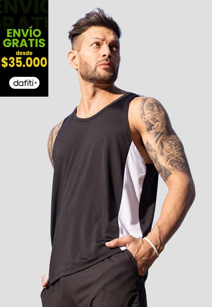 Camisilla Hombre Negro Mp 102573