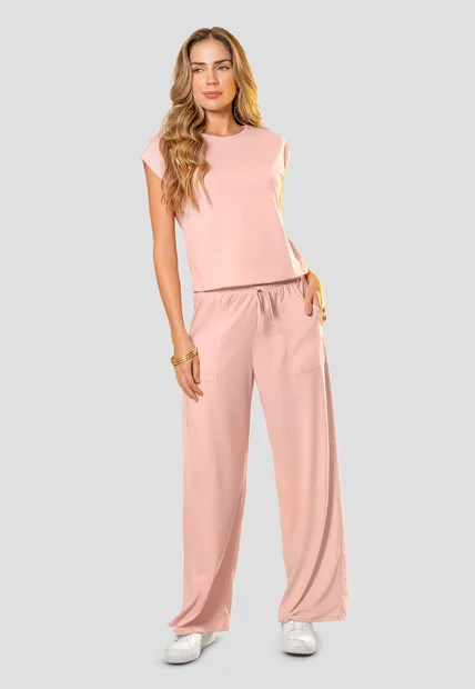 Conjunto Mujer Rosa Polvo Mp 110461