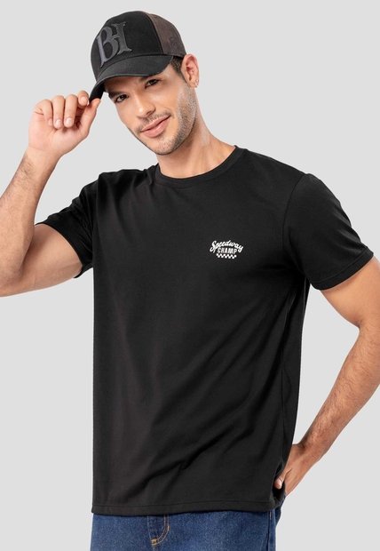 Camiseta Hombre Negro Mp 114487