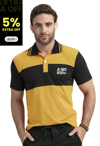 Polo Hombre Mostaza Mp 78900