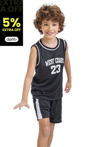 Conjunto Infantil Negro Mp 4804