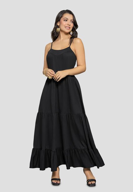 Vestido Mujer Negro Mp 110866