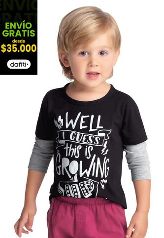 Camibuzo Infantil Bebé Negro Mp 57309 MP