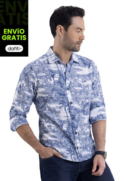 Camisa Hombre Blanco Mp 7790