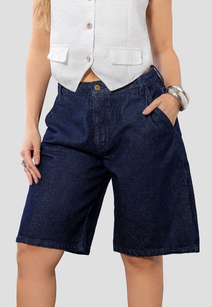 Bermuda Mujer Azul Oscuro Mp 113742