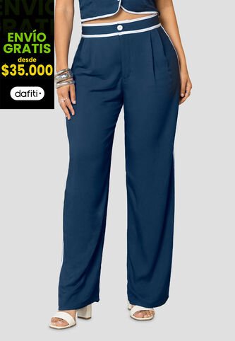 Pantalón Mujer Azul Profundo Mp 113934 MP