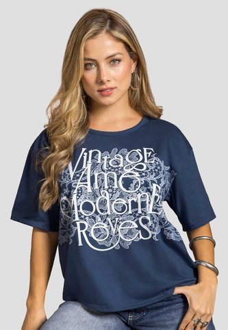 Camiseta Mujer Azul Profundo Mp 114386 MP