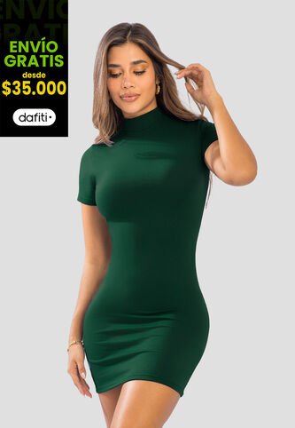 Vestido Corto Mujer Verde Pino Mp 5947 MP