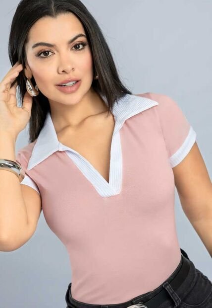 Polo Mujer Rosa Polvo Mp 111394