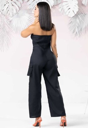 Enterizo Largo Mujer Negro Mp 102617