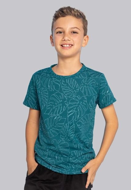 Camiseta Infantil Niño Azul Mp 1079
