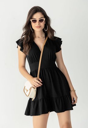 Vestido Corto Mujer Negro Mp 106435