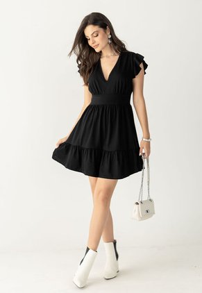 Vestido Corto Mujer Negro Mp 106435