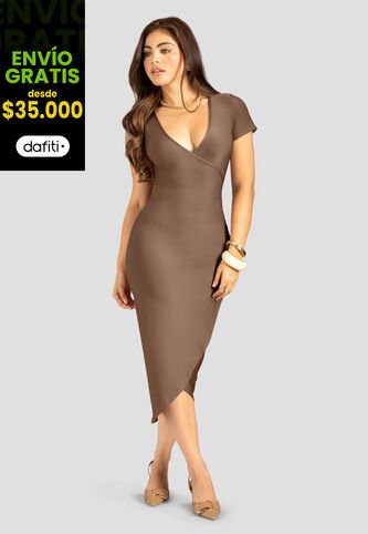 Vestido Mujer Chocolate Mp 113311 MP