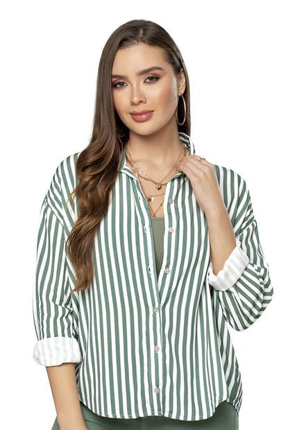 Camisa Mujer Estampado Mp 8368