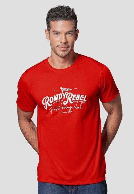 Camiseta Hombre Rojo Mp 114232
