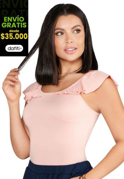 Camiseta Mujer Rosa Mp 32911