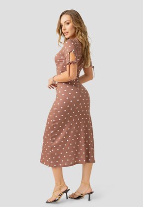 Vestido Largo Mujer Estampado Mp 107534