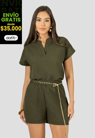 Conjunto Mujer Verde Militar Mp 112891 MP