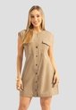 Vestido Corto Mujer Latte Mp 112322 de MP
