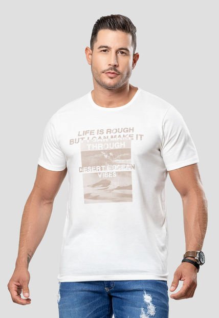 Camiseta Hombre Marfil Mp 106418