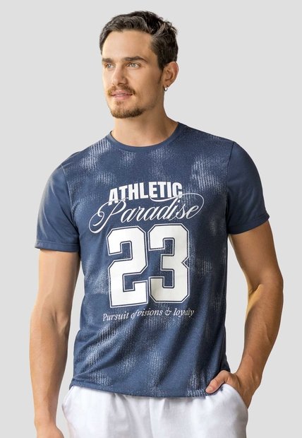 Camiseta Hombre Azul Profundo Mp 113605