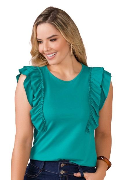 Camiseta Mujer Verde Mp 165