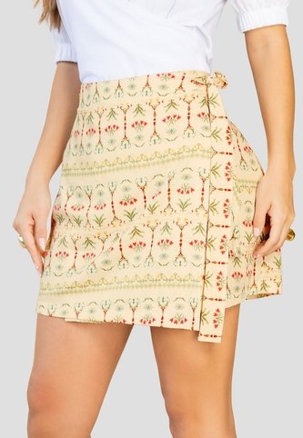 Falda Corta Mujer Estampado Mp 112272 MP