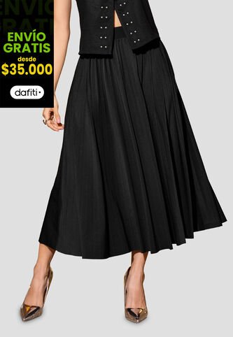 Falda Larga Mujer Negro Mp 112631 MP