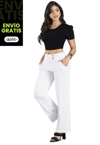 Pantalón Mujer Blanco Mp 86925 MP